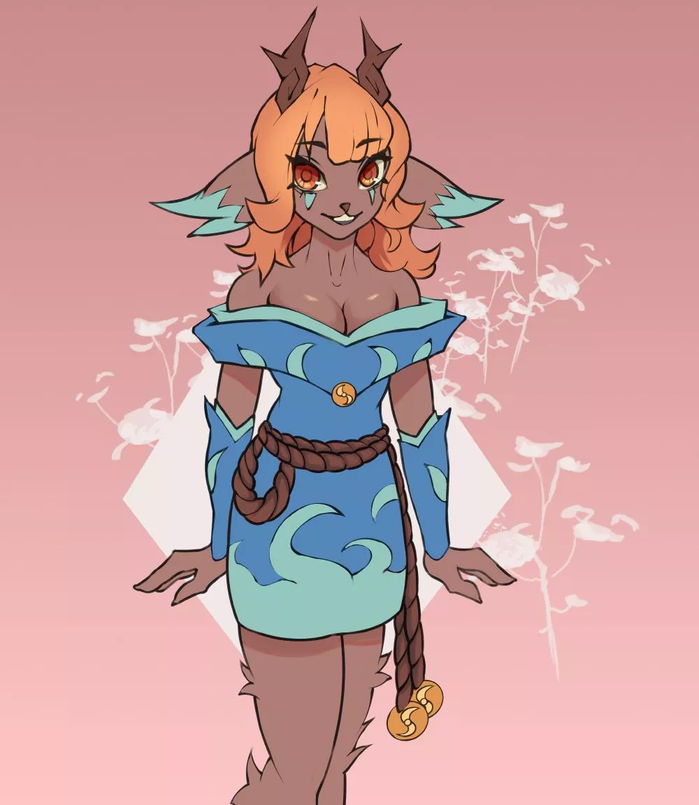 [OC] she's happy to see you! (@manustuff0 on twitter) posted by manu_artx