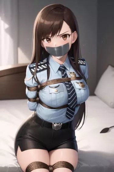 Officer DVA all tied up posted by -_-Midori-_-