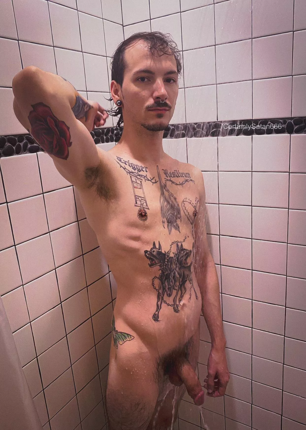 POV you catch me in the shower  posted by CertainlySatan666