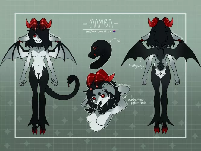 Ref sheet I made for my truesona by grushas_cumslut