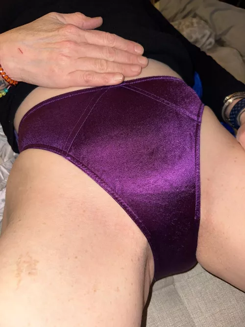 Smooth purple satin  by panty_overload