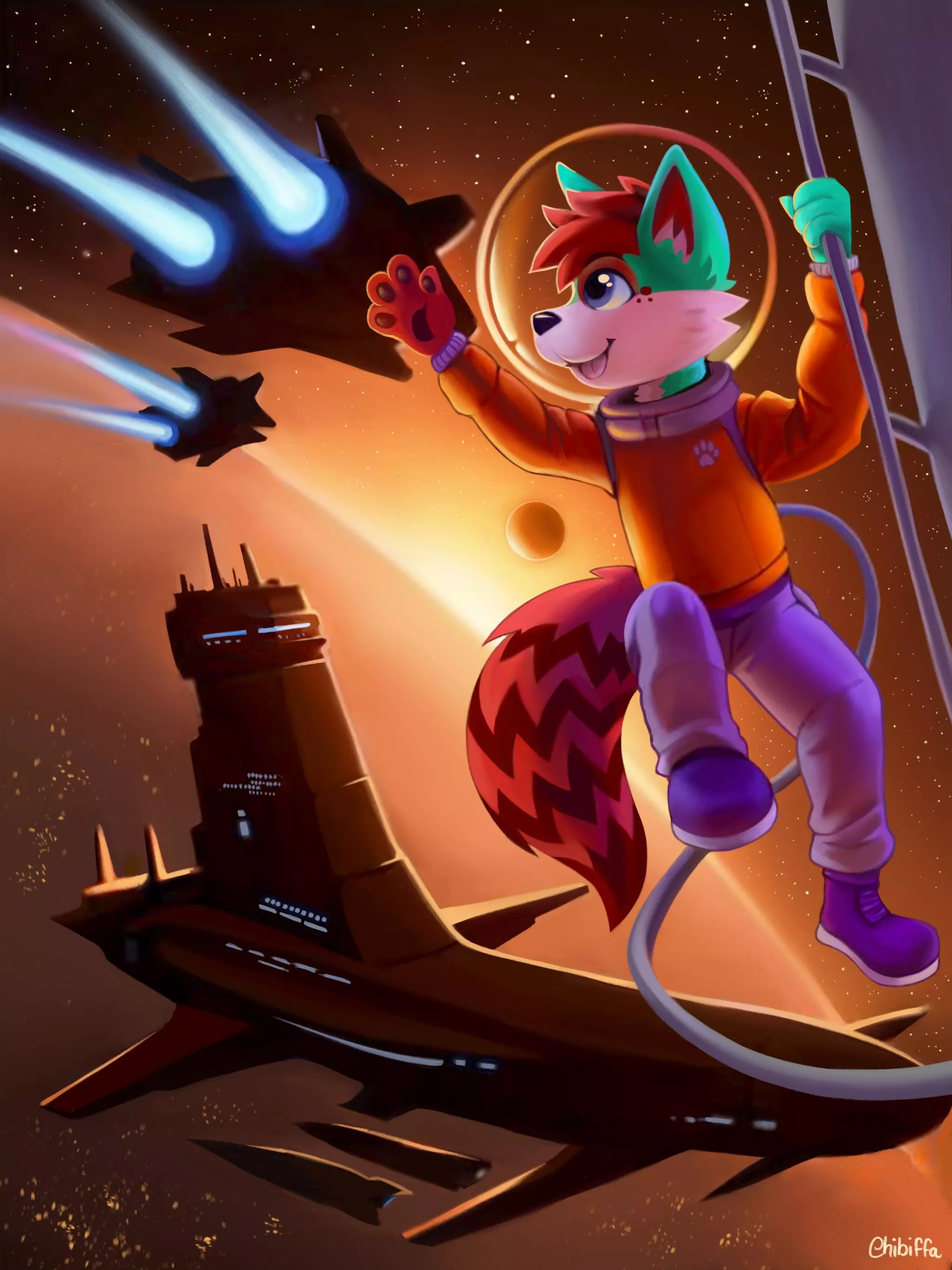 'Space Walk' by chibiffa posted by chibiffa