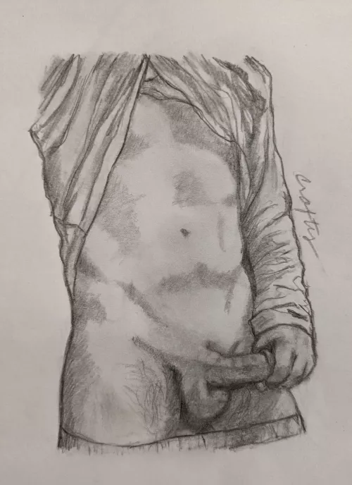 When an outtake is this good... pencil sketch of u/exploringnu  by Crafty510