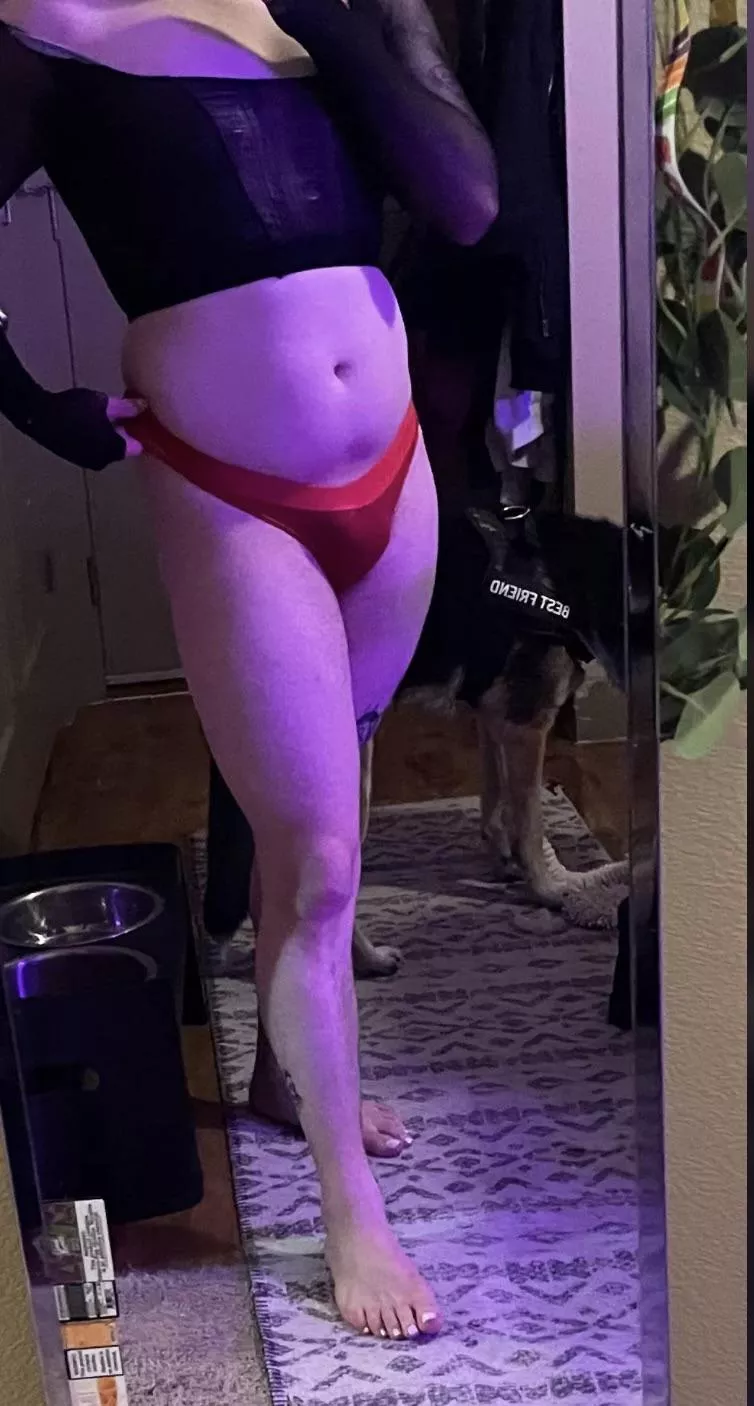 you walk in on me dressed like this wyd? posted by Playfulbiguy