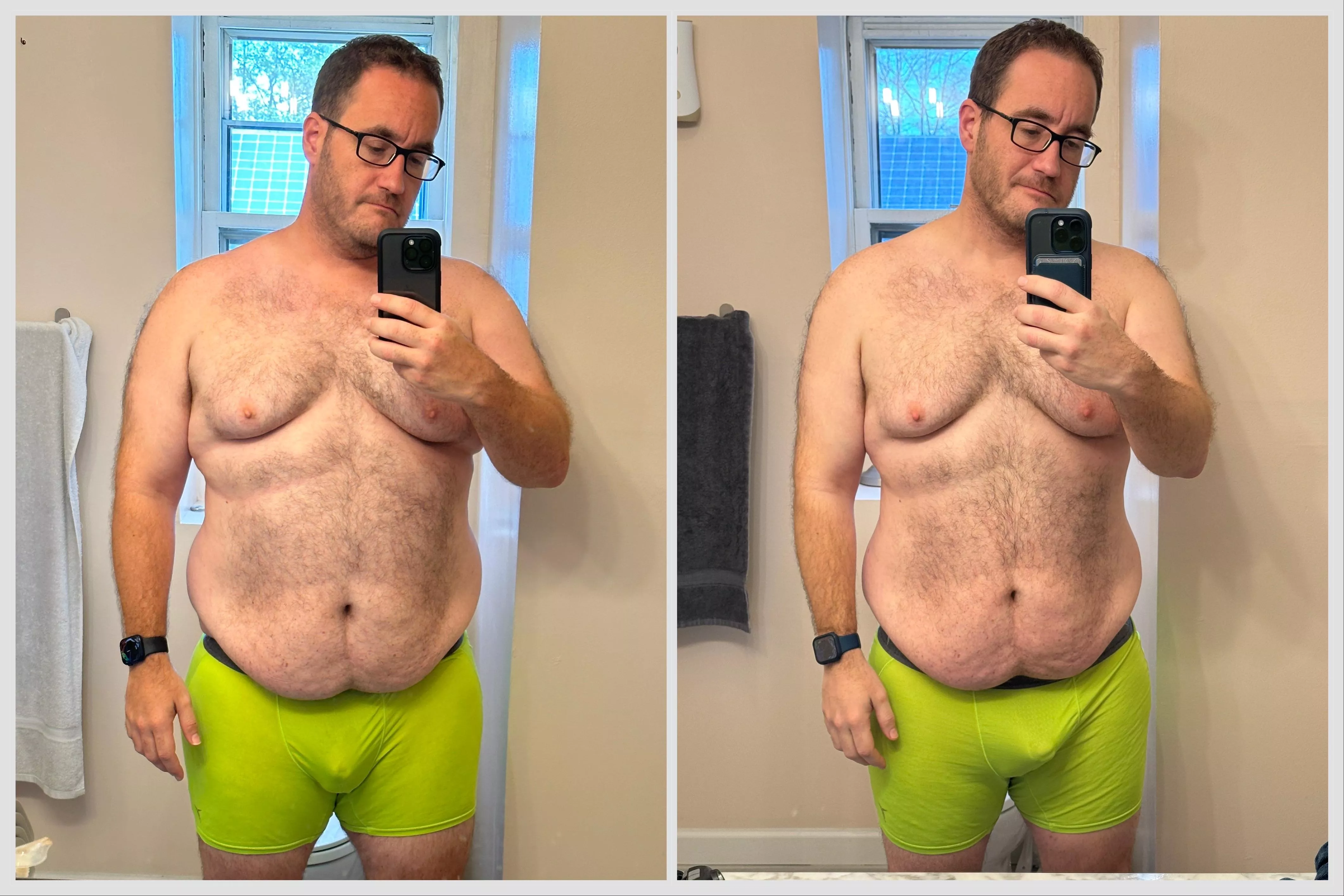 32 lbs between these pics. 💪 posted by runningthefataway