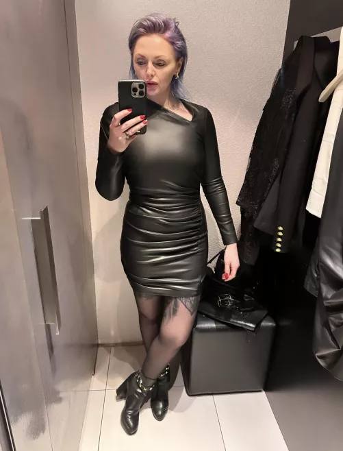 Bought another 2 leather dresses yesterday by theinkedsiren1