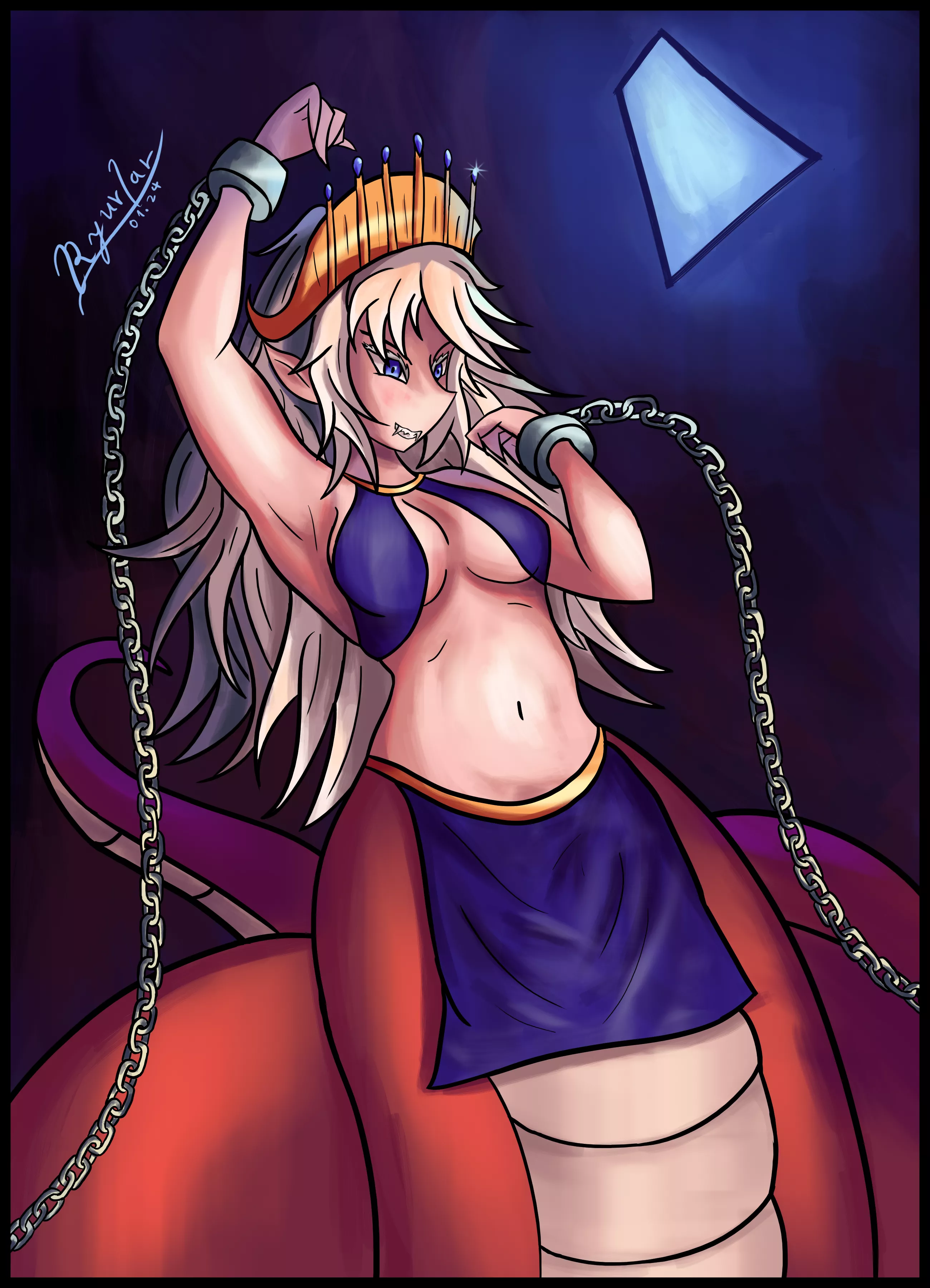 Chained Lamia Queen (by me) posted by Ryuvlar