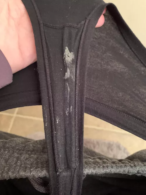 Creaming my thong again 34(f) by hornyandwetcpl7