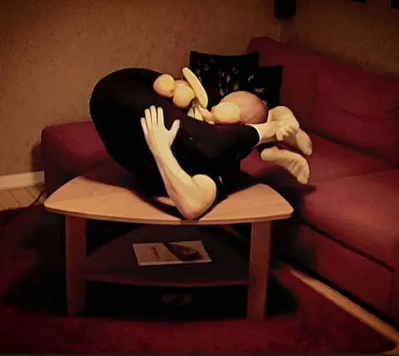 Folded up into a human fruit basket. by ContortedOne