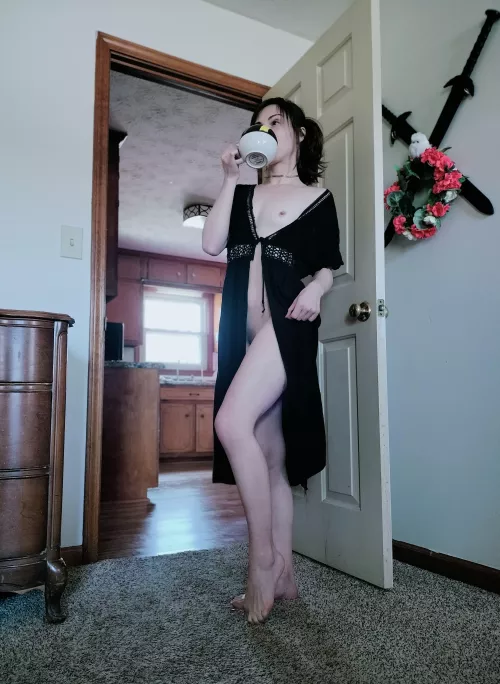 How I like to drink my coffee in the morning <3 by FineArtsCanvass