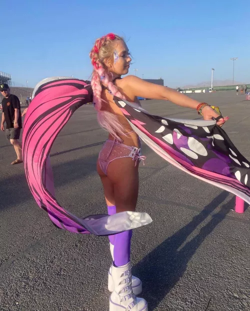 I do a butterfly fit every year for EDC 🦋 by pollyblueof