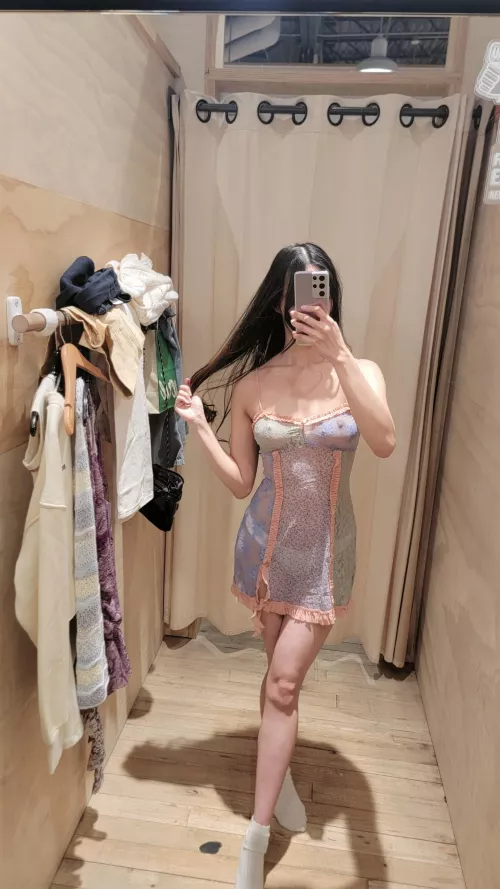 Maybe I should wear this dress without panties 🤭 by minadressupdoll