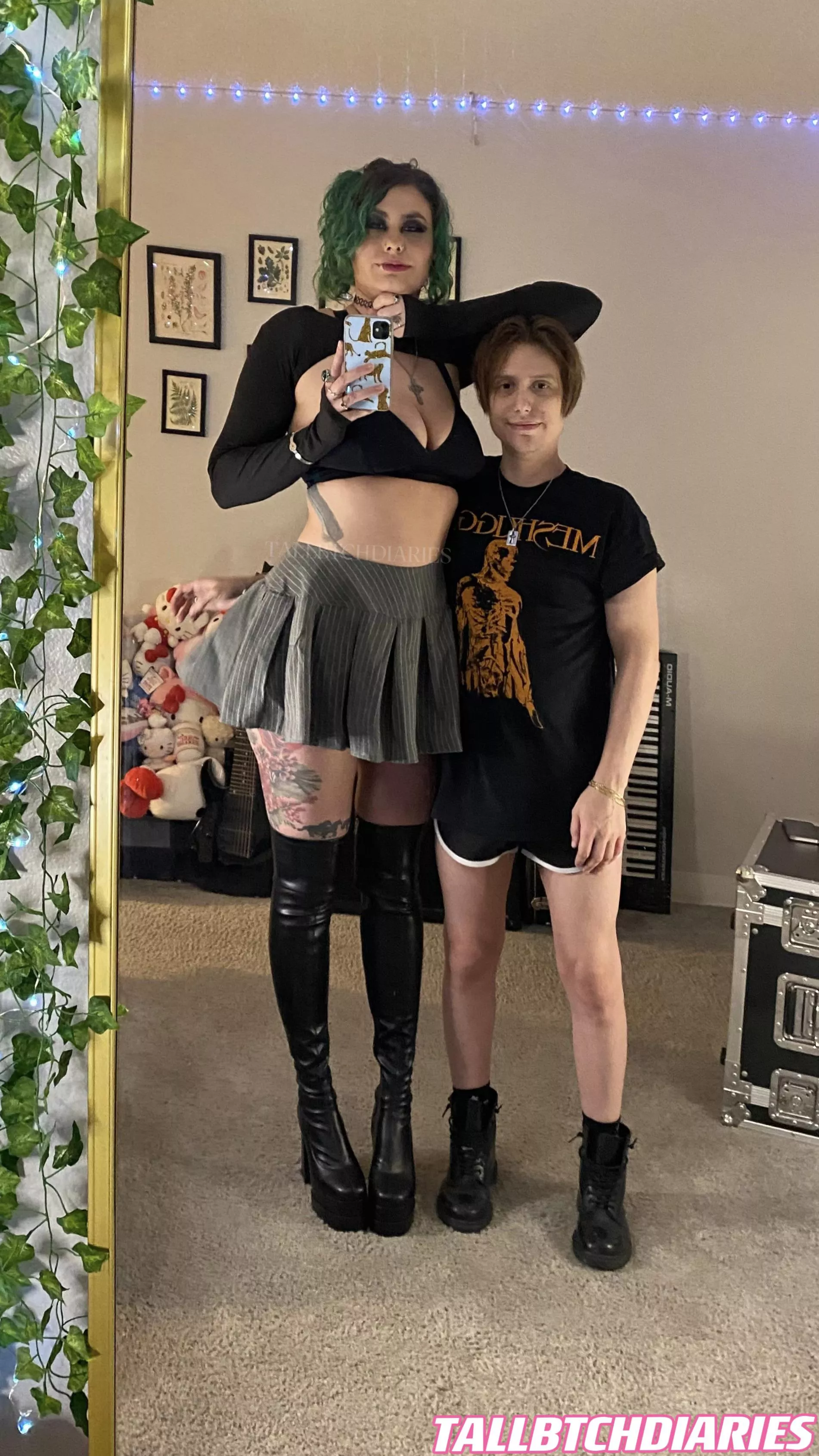 Me(6’0) and my partner(5’7) posted by tallbtchdiaries2