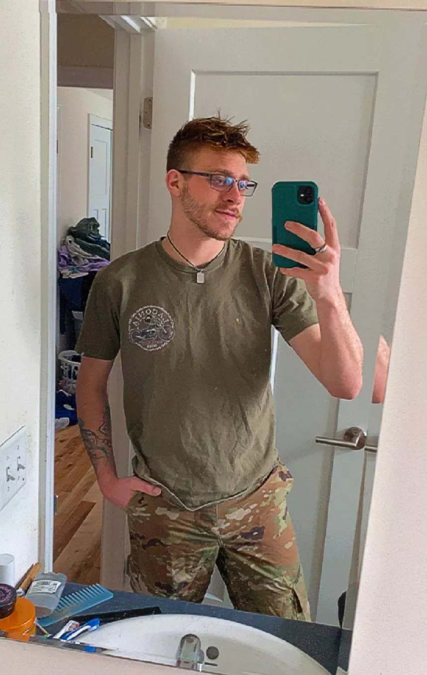 Off to the buss stop. Come keep me warm? posted by Background_Square978