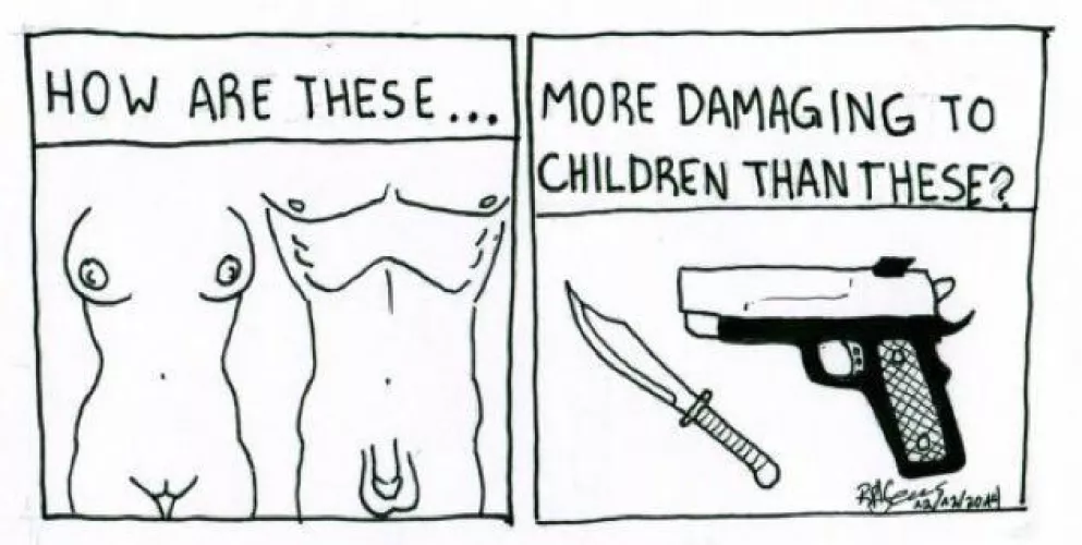 Offensive? (pictured) by NaturismNudismNet