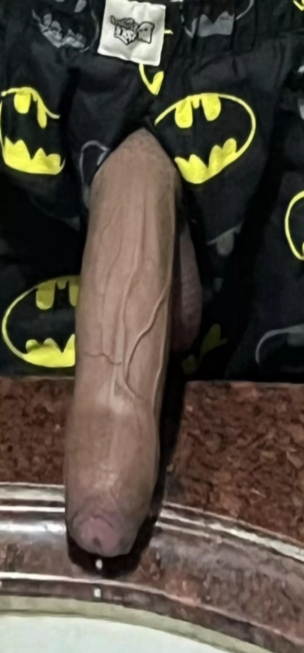 Oh noo this thing popped out of my Batman shorts what do I do now?  posted by Veiny-dong