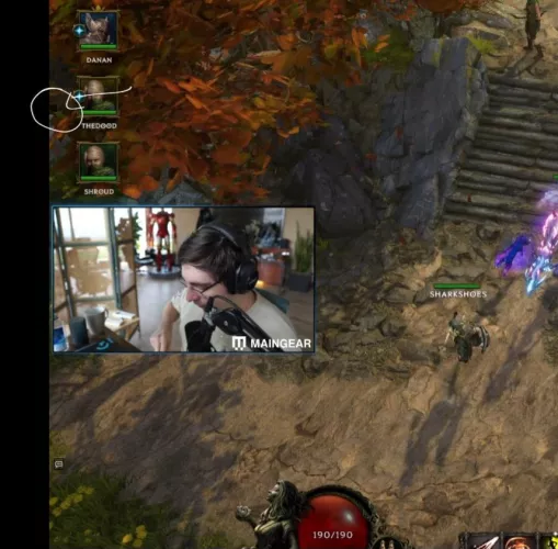 Random black dot only on Twitch app (android) by FanOfSteveBuscemi