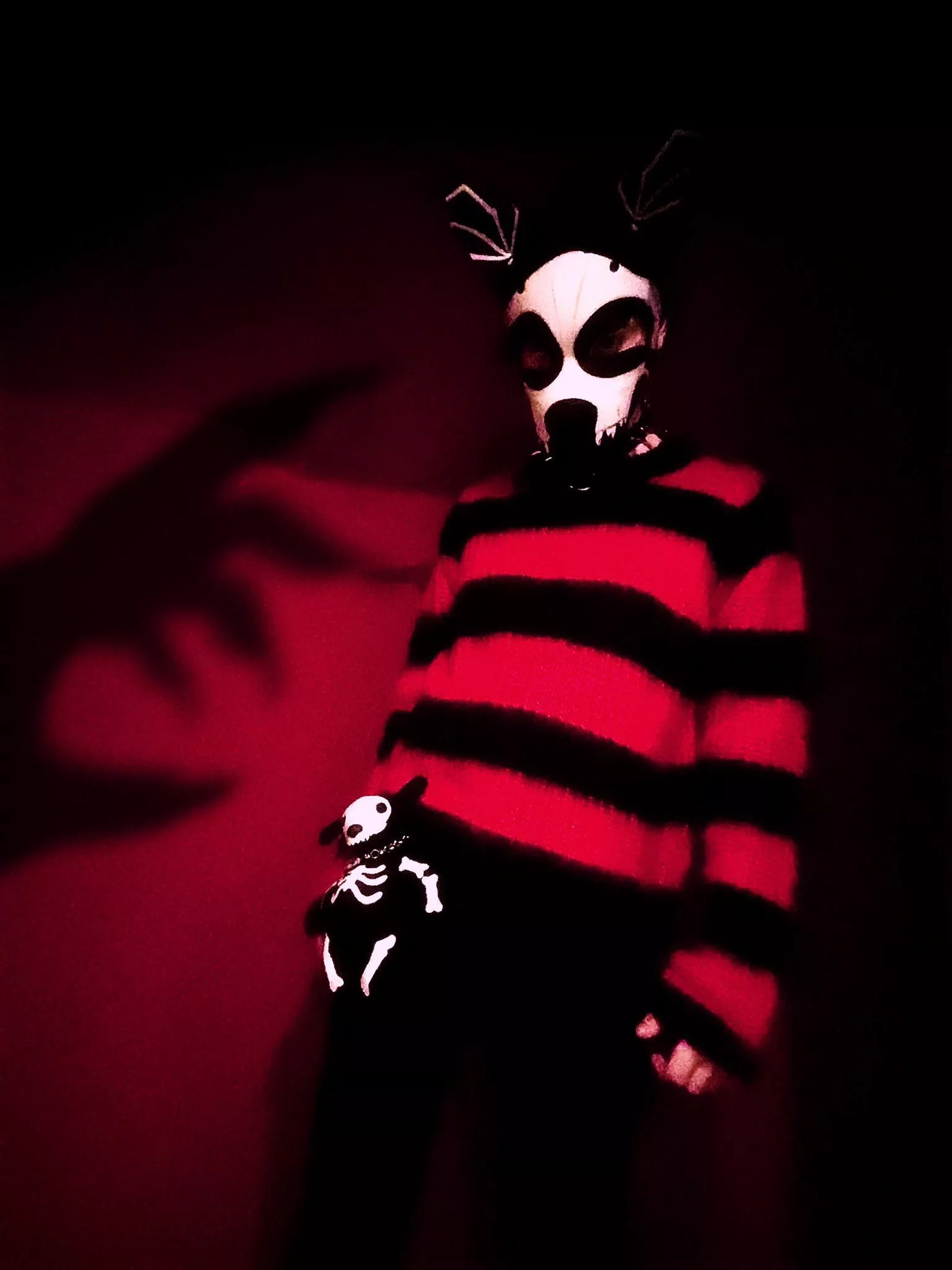 Spooky pup being spooky! 🐶🦇⛓️ posted by VinylSpread