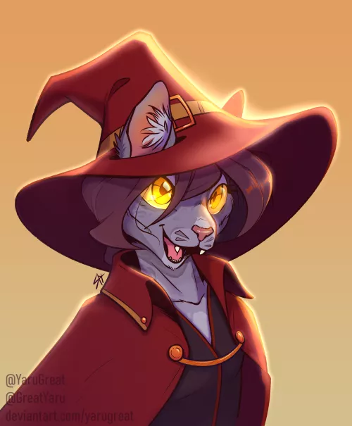 Wish under a shooting star, tabaxi portrait [art by me] by YaruMaps