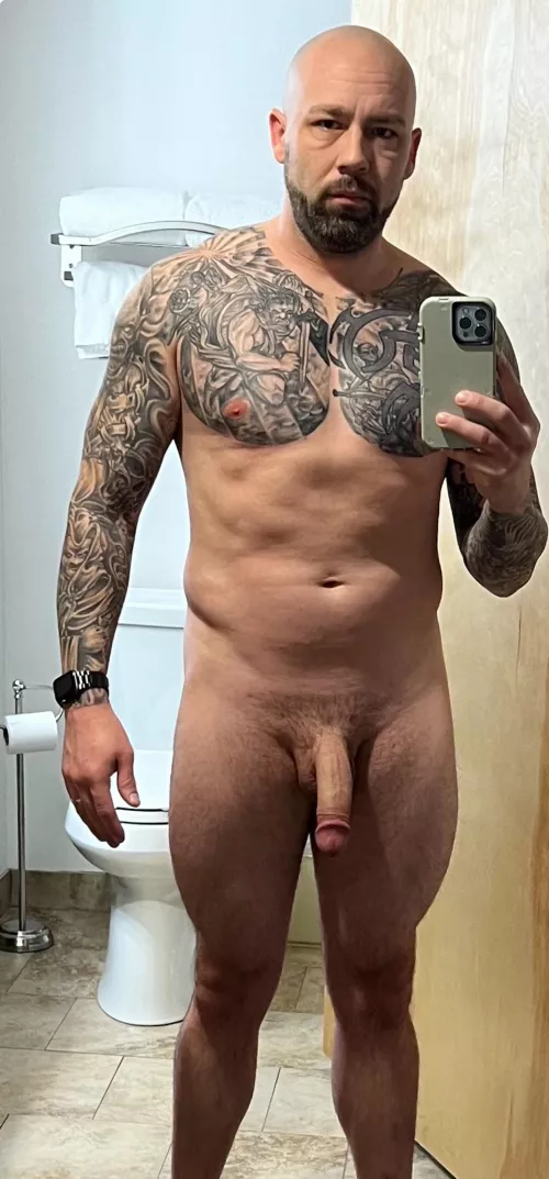 (42) dad cock, hard cock, cock, cock selfie, big dick, naked guy selfie, dick pic, penis, boner by MGN1981