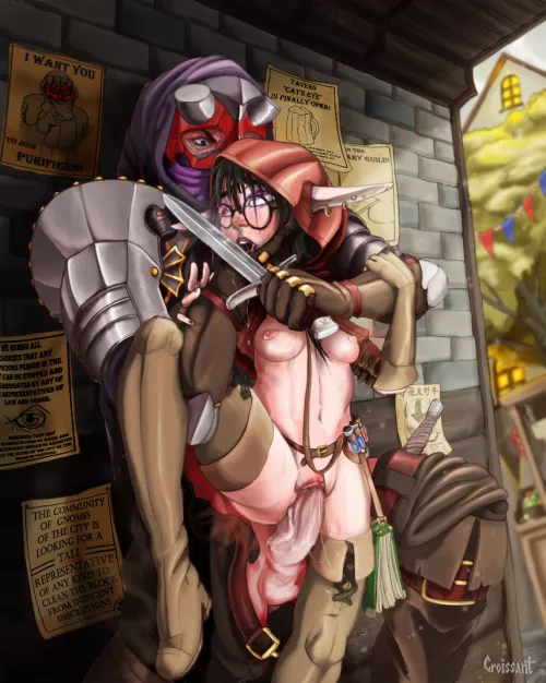 A rogue and the elf (Cr0issant) by Billy3414