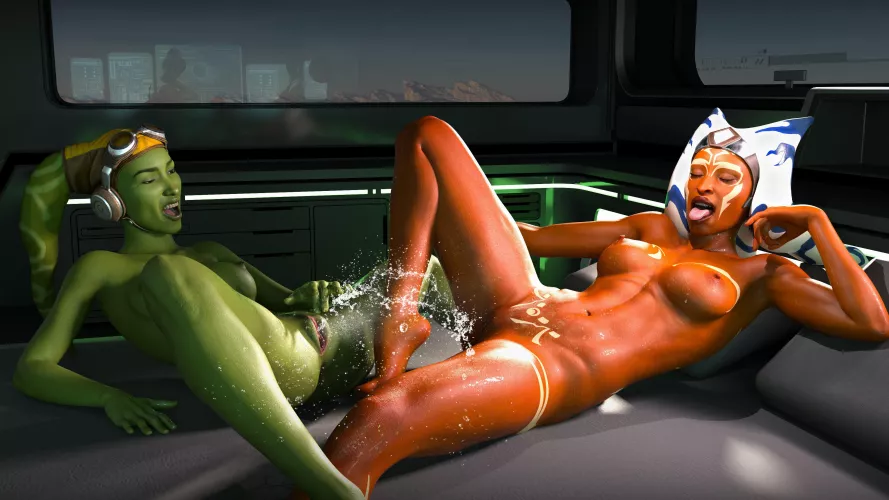 Ahsoka & Hera spending time together (DrinkerofSkies)  by Kyoto709