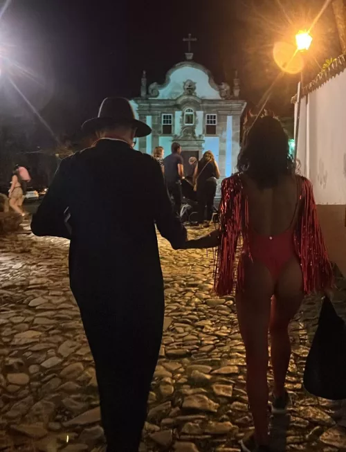 an appropriate costume to pass through church, after all the devil was a saint by sheningan_ds