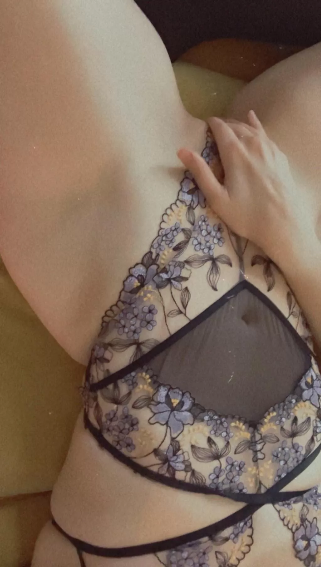 Barely there floral bodysuit posted by PrincessPastah