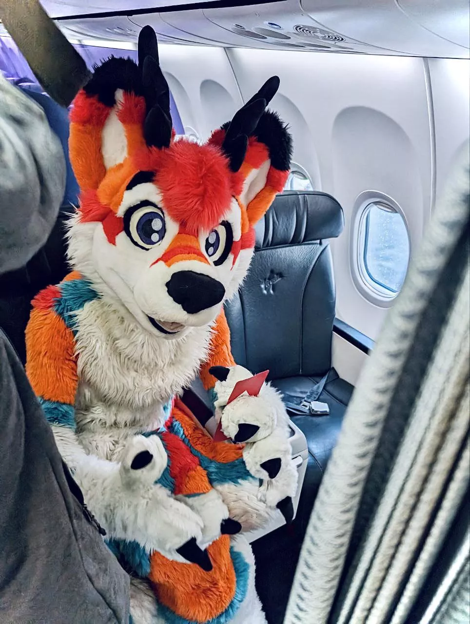 Being Furry on a plane is so much fun! posted by FurryCoatRack