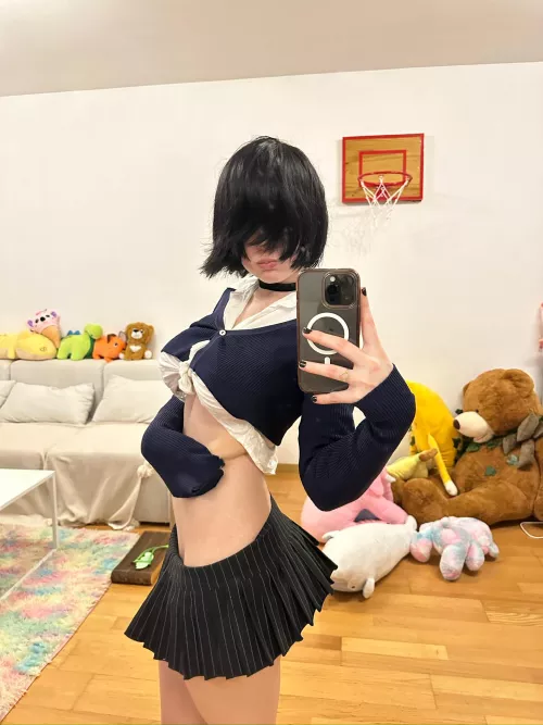 I wear this skirt at school, caught my teacher staring at me by catlovesmouse