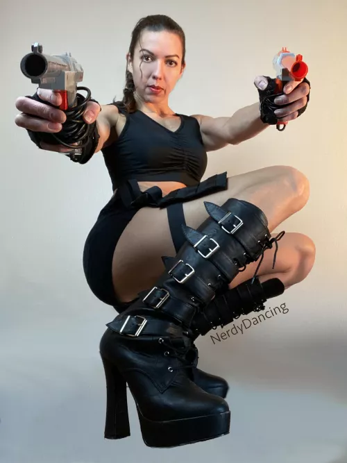 My first-ever cosplay. How's my Lara Croft? (44)[F] by nerdydancing