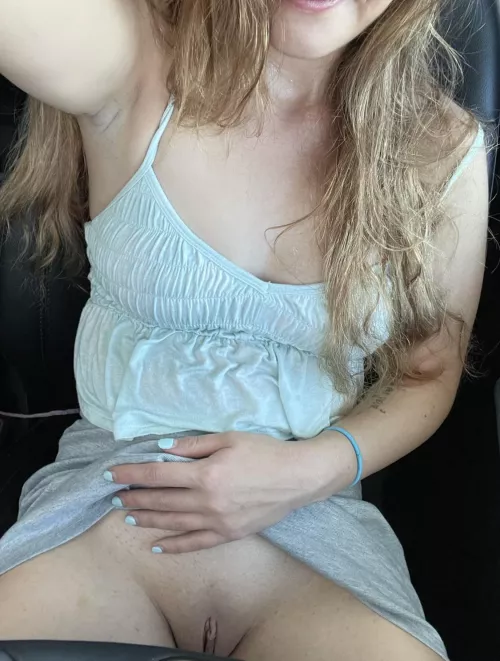 My pussy in the car by lil-athena