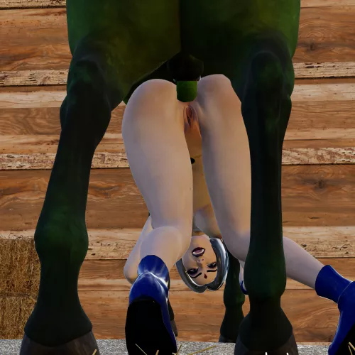 Raven is horsing around (shadowyartsdirty) by shadowyartsdirty