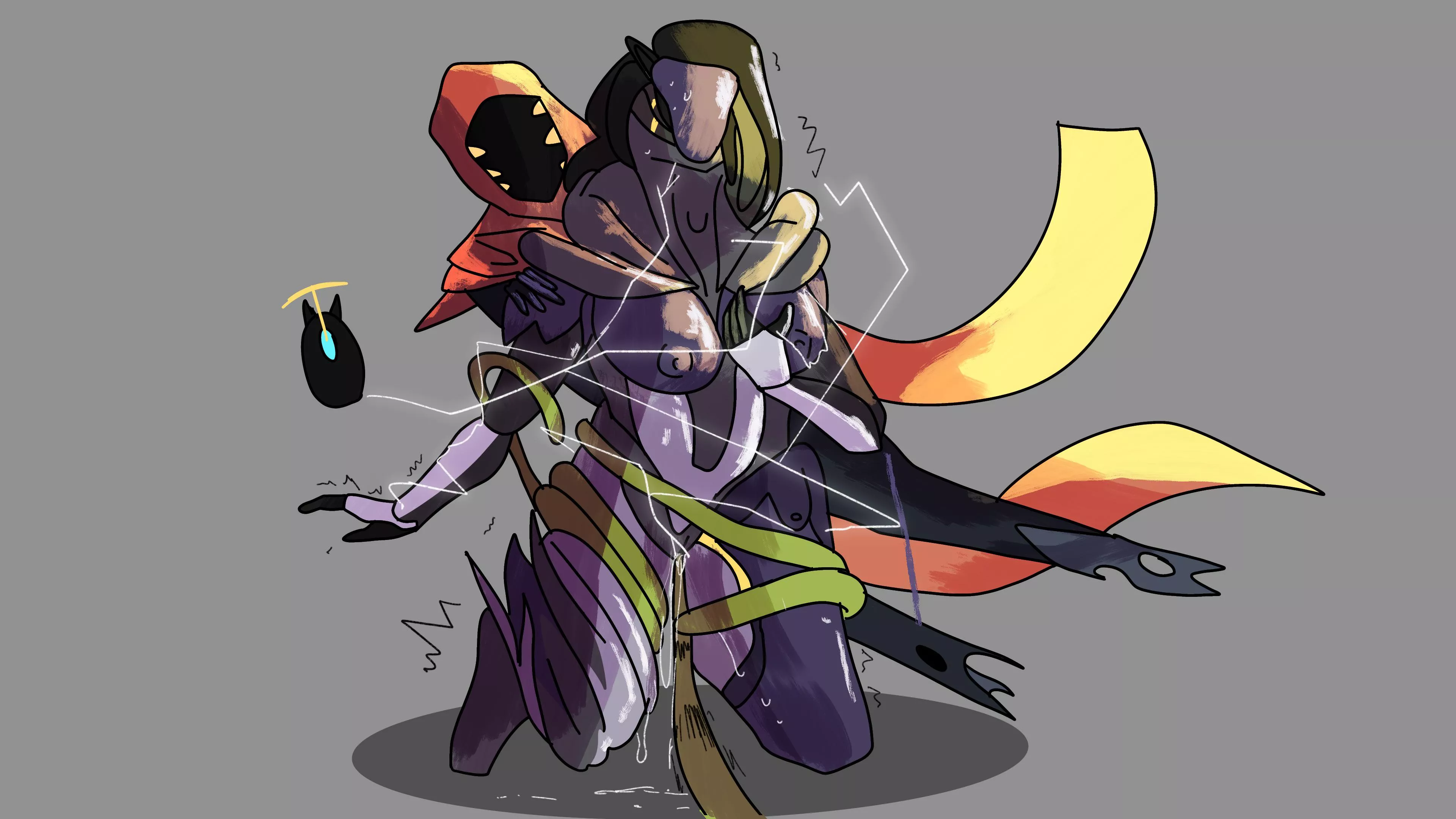 Saryn x wisp bdsm (warframe) by @proledevil posted by Proof_Stop_4904