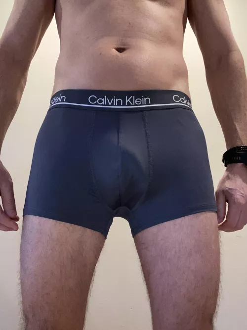 Today’s pair. They’re new and feel good but I usually don’t like them this high on my waist. by altfitdad