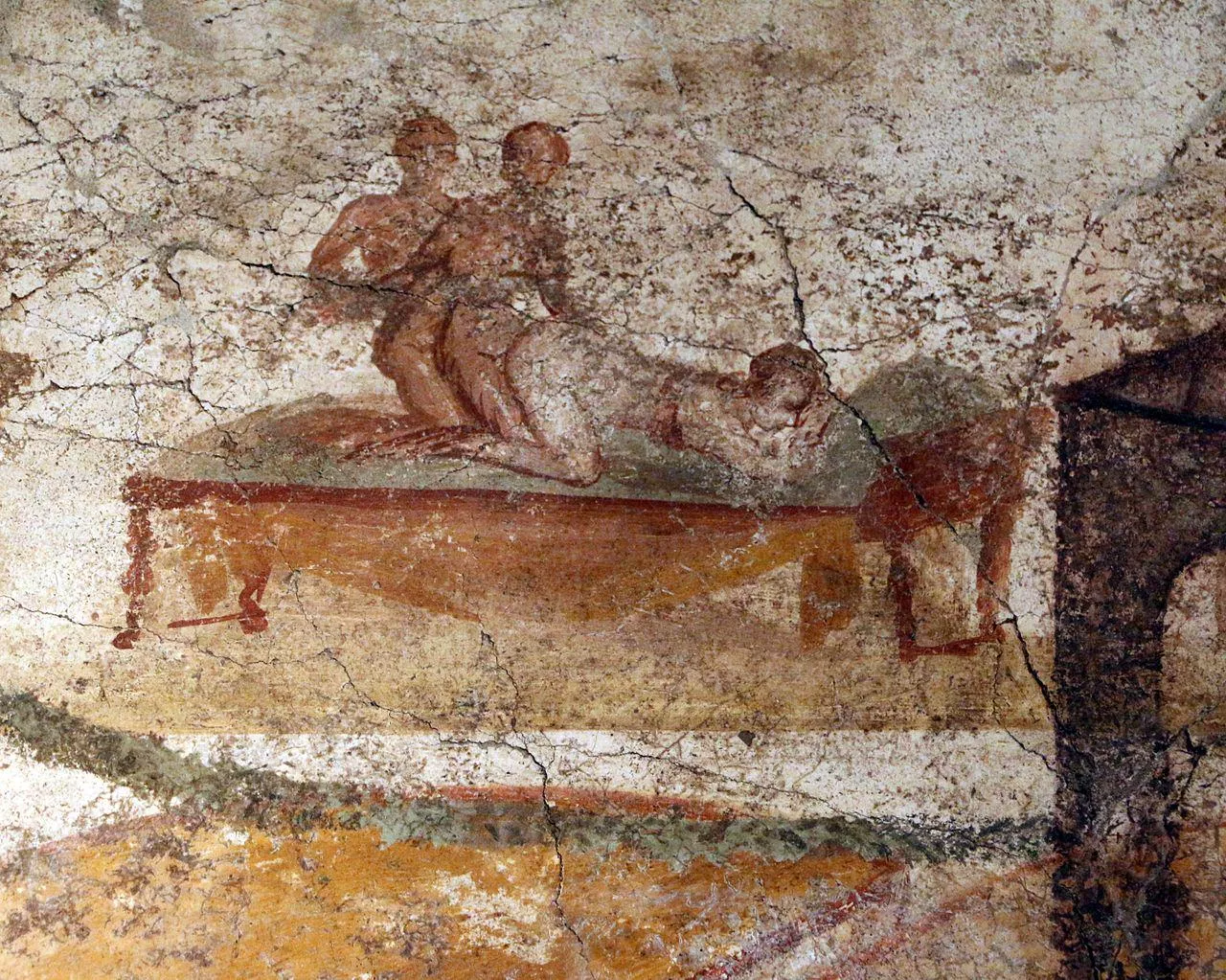 2000 year old fresco from a pompeii bathhouse (Artist unknown) posted by goofy_goober_eve