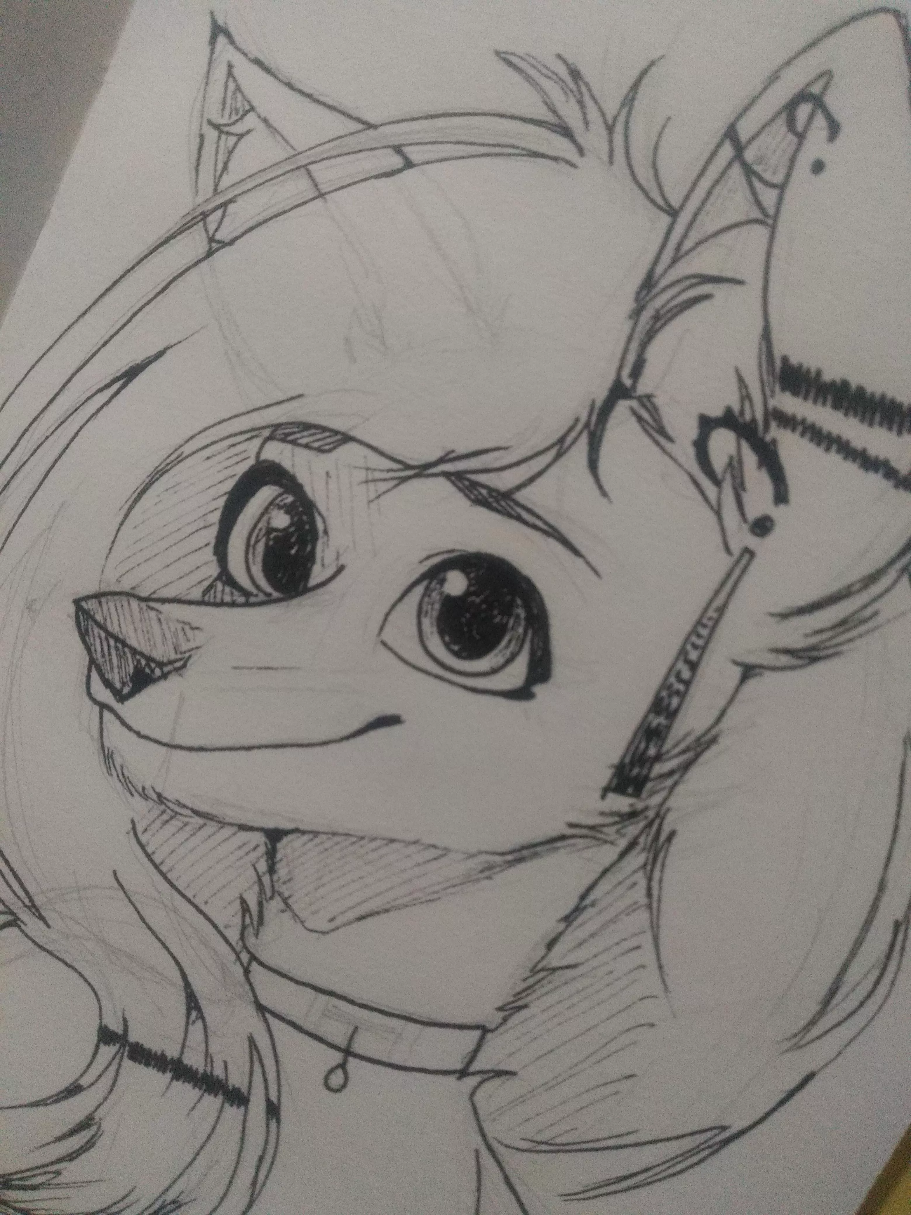 A quick doodle before going to bed ^^ (art by me) posted by PoppSoda