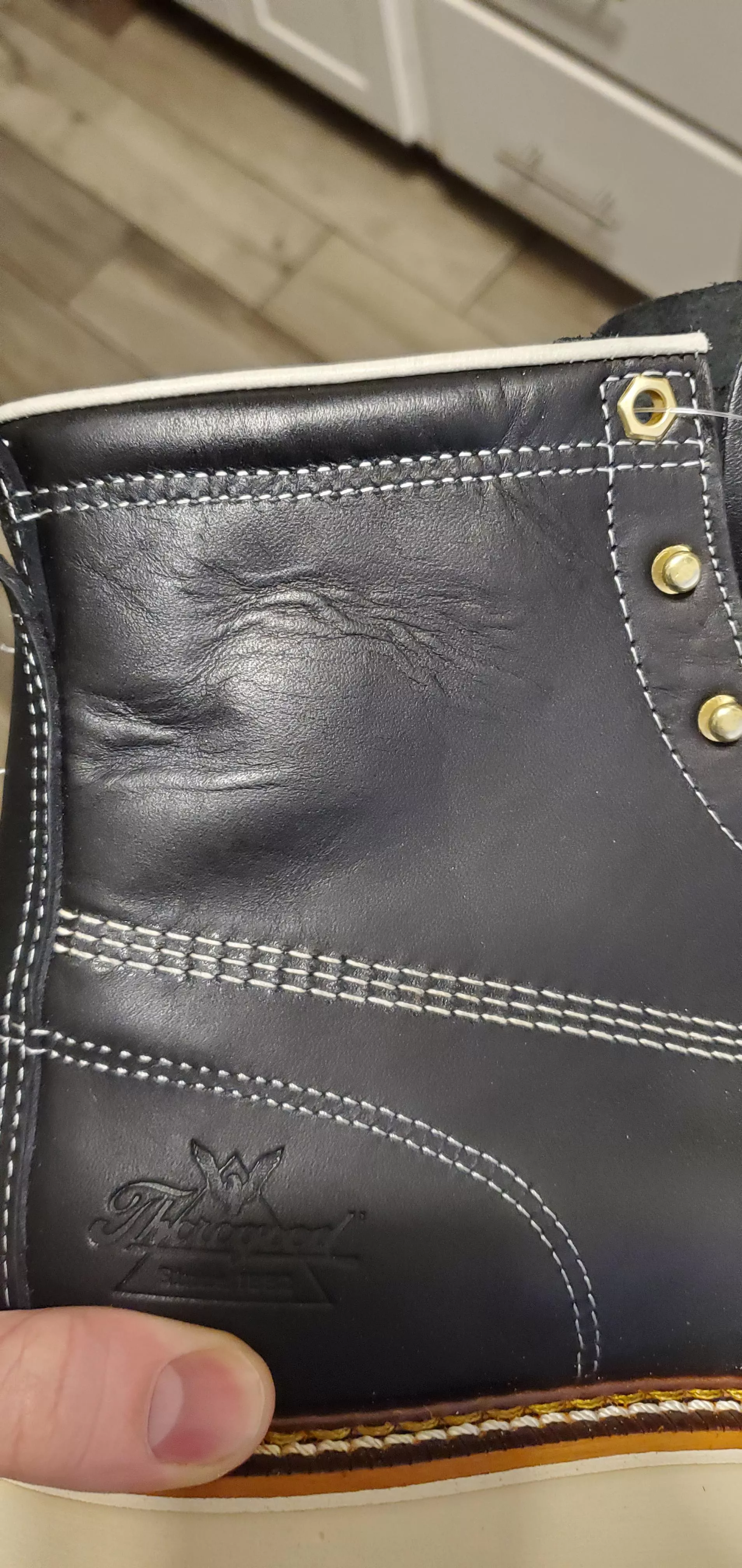 Brand new thorogood moc toe question posted by nomnomfriedchicken