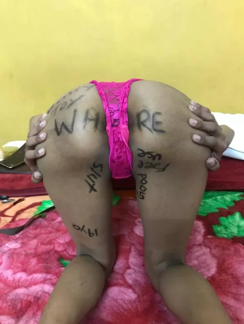 Desi whore for sale! Virgin for sale start your Bidding price. She is a attention seeker. Quite submissive will follow all orders  by sluttysara11