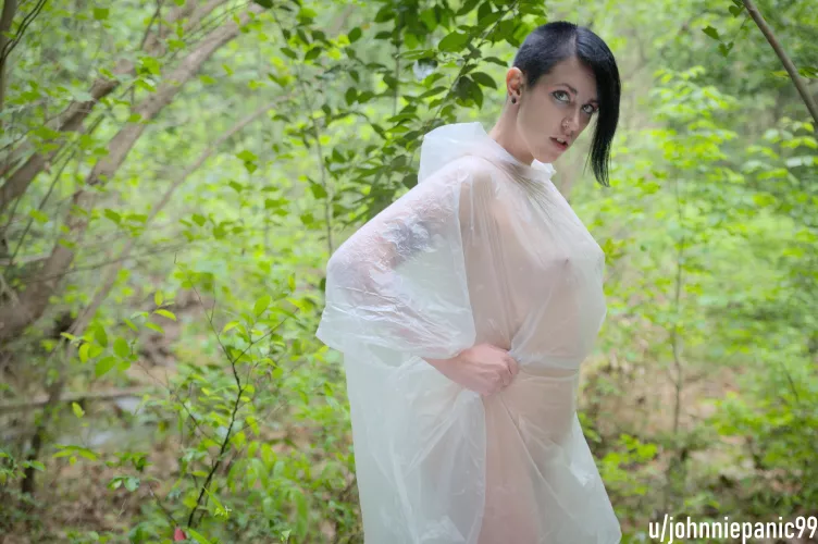 Dollar store poncho in the rain by johnniepanic99