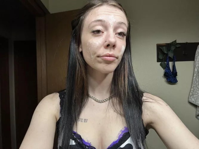 he had a good time on my face by OkGabage