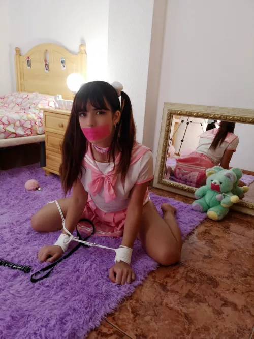 I even gagged my teddy bear🧸.  by sweetybebita