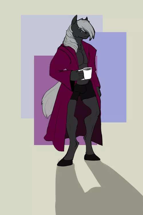 I made myself a new character, his name is Jack, he is a horse. He is 192 centimeters tall and loves cuddling, hiking and billiards. He works as a bar manager and his favorite alcoholic cocktail is Long Island). by INFFOX