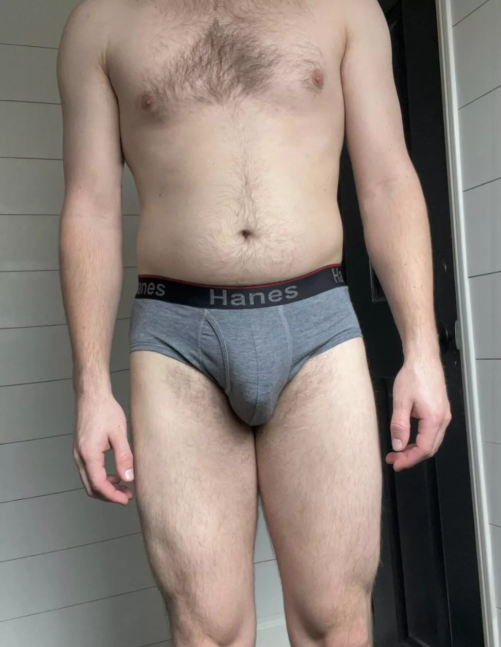 If you’re a guy and you wear underwear you should definitely try these Hanes briefs from Walmart or target, they are the best underwear I’ve ever had. I’ve worn boxer briefs my whole life and after trying these I’m never going back!  posted by jimmyadler2