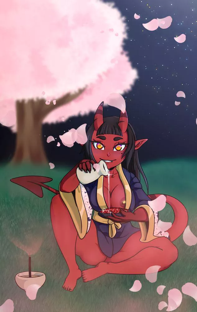 Meru The Succubus By Honkey Kat posted by honky_kat_art