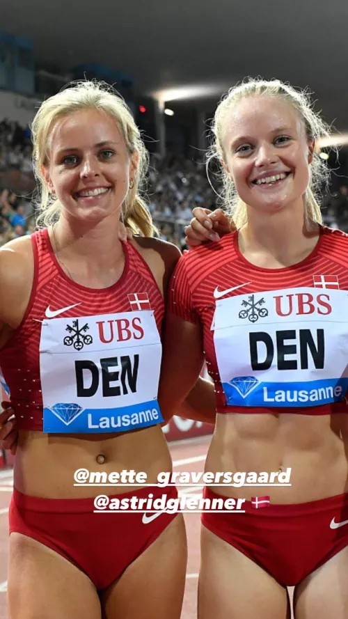Mette Graversgaard and Astrid Glenner-Frandsen - Danish sprinters by Admirateur1