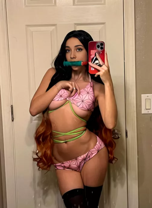 Nezuko from Demon Slayer. Are you ready for the new Demon Slayer movie? posted by Lum13Nyx