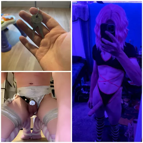 Sent my keys to mommy, and now i’m permanently caged for her🥵 by SissyNatalie567