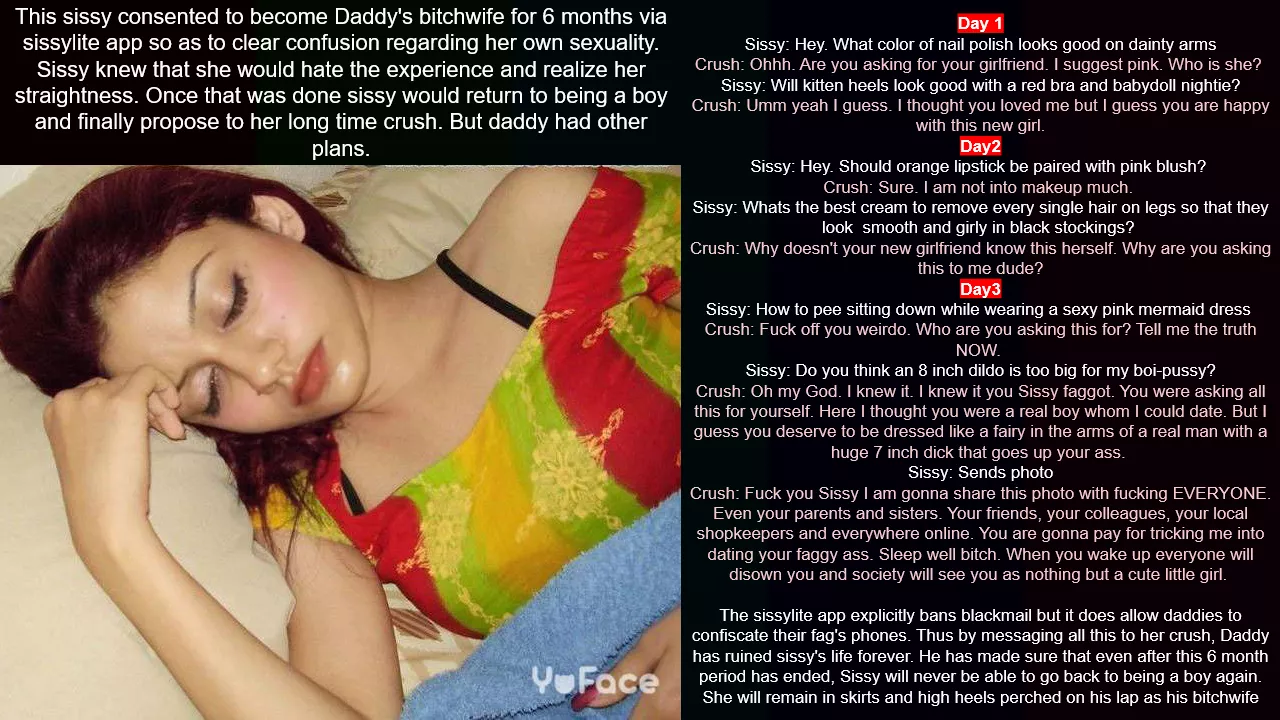 Sleeping sissy outed to the world posted by Archfairy