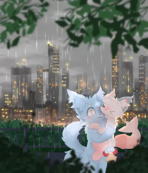 the cold night is never cold when you are here~ by Shqrkel